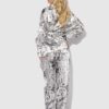 Scarlett Satin Long Sleeve Tie Top & Long Pant