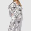 Scarlett Satin Long Sleeve Tie Top & Long Pant