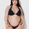 Rising Star Plunge Push Up Swim Halter Top with Chain 21 Rising Star Plunge Push Up Swim Halter Top with Chain