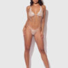 Ziggy Rhinestone Net Halter With Openable Front