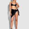 Onyx Wrap Sarong Coverup
