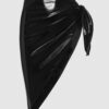 Onyx Wrap Sarong Coverup