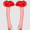 Chiffon Long Glove With Puff