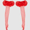 Chiffon Long Glove With Puff