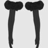 Chiffon Long Glove With Puff