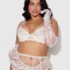 Scallop Lace Full Length Gloves