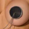 Ziggy Rhinestone & Leather-Like Draped Pasties