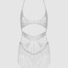 Ziggy Netted Rhinestone Chemise 13 Ziggy Netted Rhinestone Chemise