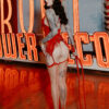 Cuban Heel Back Seam Thigh High Stockings