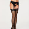 Maddison Lace Top Fishnet Thigh High Stockings