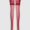 Thigh High Sheer Stayups With Tall Lace Band