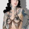 Ziggy Rhinestone Fringe Triangle Bra