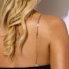 Chain Bra Straps In Gold & Silver