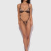 Delfina Embroidered Push Up Half Cup Bra With Front Clasp