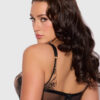 Delfina Embroidered Push Up Half Cup Bra With Front Clasp