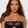 Pia Lace Push Up Half Cup Bandeau Bra