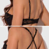 Pia Lace Push Up Half Cup Bandeau Bra