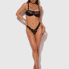 Pia Lace Push Up Half Cup Bandeau Bra