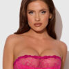 Pia Lace Push Up Half Cup Bandeau Bra 15 Pia Lace Push Up Half Cup Bandeau Bra