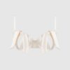 Melrose Satin Bow Tie Up Open Cup Bra