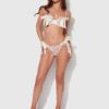 Melrose Satin Bow Tie Up Open Cup Bra