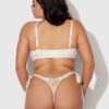 Melrose Satin Bow Tie Up Open Cup Bra