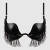 Rising Star Plunge Push Up Bra in Hendrix Faux Leather