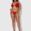 Rising Star Plunge Push Up Bra in Hendrix Faux Leather
