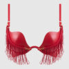 Rising Star Plunge Push Up Bra in Hendrix Faux Leather