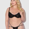 Petra Satin & Mesh Unlined Corset Cup Bra