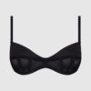 Petra Satin & Mesh Unlined Corset Cup Bra