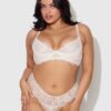 Rosalind Lace Cup Bra With Satin Half Cup 14 Rosalind Lace Cup Bra With Satin Half Cup