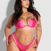 Rising Star Plunge Push Up Bra in Petra Satin