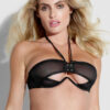 Raven Open Cup Halter Bra