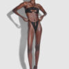 Raven Open Cup Halter Bra
