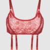 Melrose Embroidered Garter Bralette
