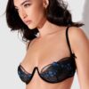 Harlow Embroidered Mesh Mono Wire Bra