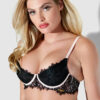 Rosalind Lace Cup Bra With Satin Half Cup