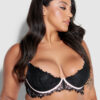 Rosalind Lace Cup Bra With Satin Half Cup