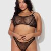 Melrose Embroidered Garter Bralette