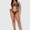Melrose Embroidered Garter Bralette