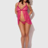 Pia Lace Flyaway Front Babydoll With Front Clasp