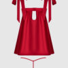 Melrose Satin & Embroidered Lace Underwire Babydoll Set