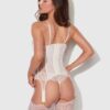 Rosalind Satin & Lace Underwire Lace Cup Corset