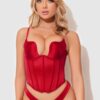 Petra Swirl Plunge Push Up Bustier