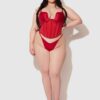 Petra Swirl Plunge Push Up Bustier
