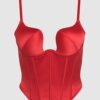 Petra Swirl Plunge Push Up Bustier