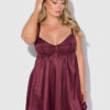 Petra Satin & Mesh Unlined Corset Cup Babydoll