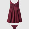 Petra Satin & Mesh Unlined Corset Cup Babydoll
