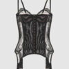 Rosalind Satin & Lace Underwire Lace Cup Corset